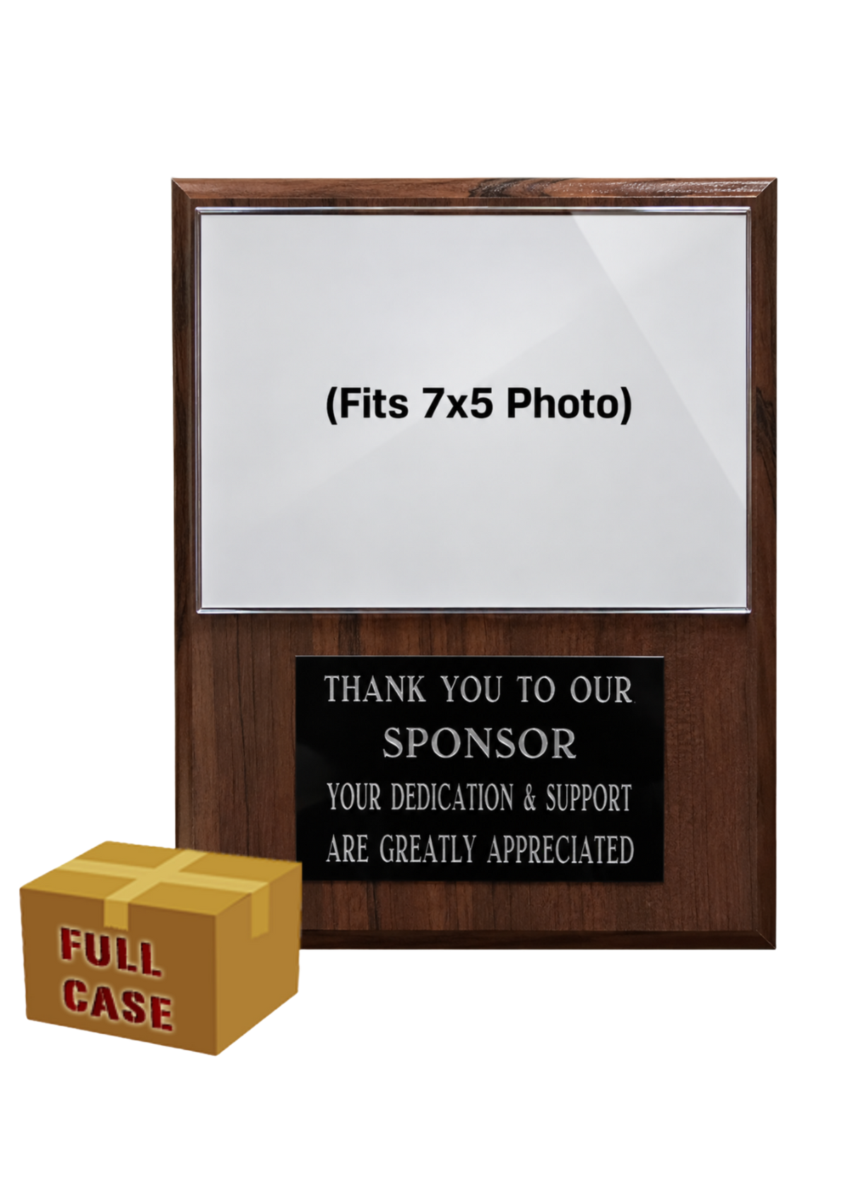 Deluxe 8x10 Appreciation Plaque with Slip in Photo Pocket - Case of 20