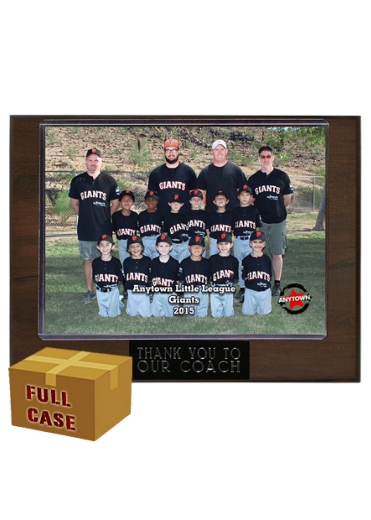 Standard 7x9 Coach Plaques with a Photo Pocket Case of 20 ($8.00 Each)
