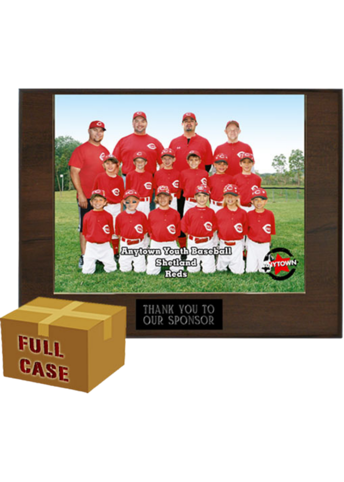 Standard 7x9 Sponsor Plaques with a Photo Pocket Case of 20 ($8.00 Each)